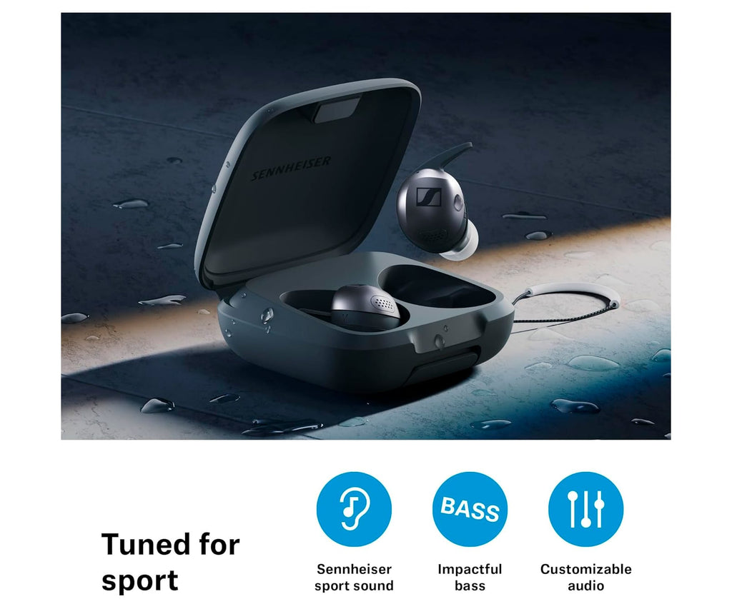 SENNHEISER MOMENTUM SPORT BLACK / AURICULARES INEAR TRUE WIRELESS - detalle