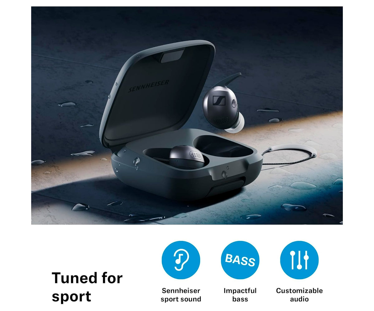 SENNHEISER MOMENTUM SPORT BLACK / AURICULARES INEAR TRUE WIRELESS - detalle