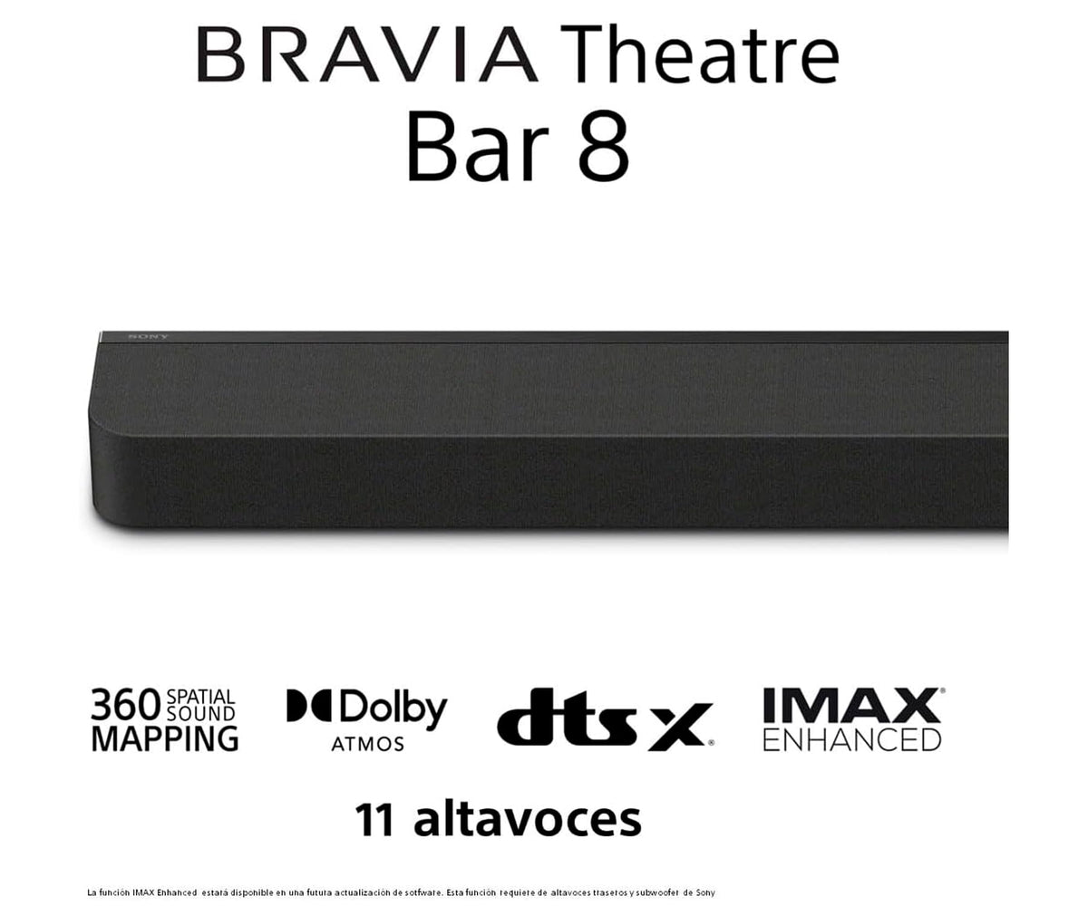 SONY HT-A8000 BRAVIA THEATRE BAR 8 BLACK / BARRA DE SONIDO 60W 5.0.2CH - detalle