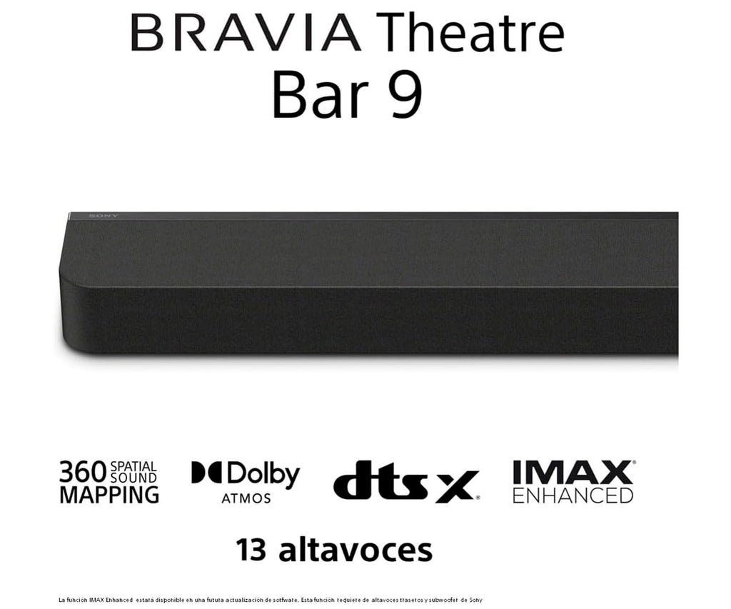 SONY HT-A9000 BRAVIA THEATRE BAR 9 BLACK / BARRA DE SONIDO 62W 7.0.2CH - detalle