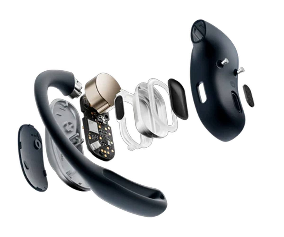 SHOKZ OPENFIT AIR BLACK / AURICULARES OPENEAR TRUE WIRELESS - detalle