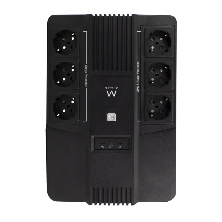 Ewent EW3945 sistema de alimentación ininterrumpida (UPS) Línea interactiva 0.6 kVA 360 W 1 salidas AC