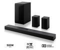 LG S70TR BLACK / BARRA DE SONIDO CON SUBWOOFER INALÁMBRICO Y TRASEROS 500W 5.1.1CH