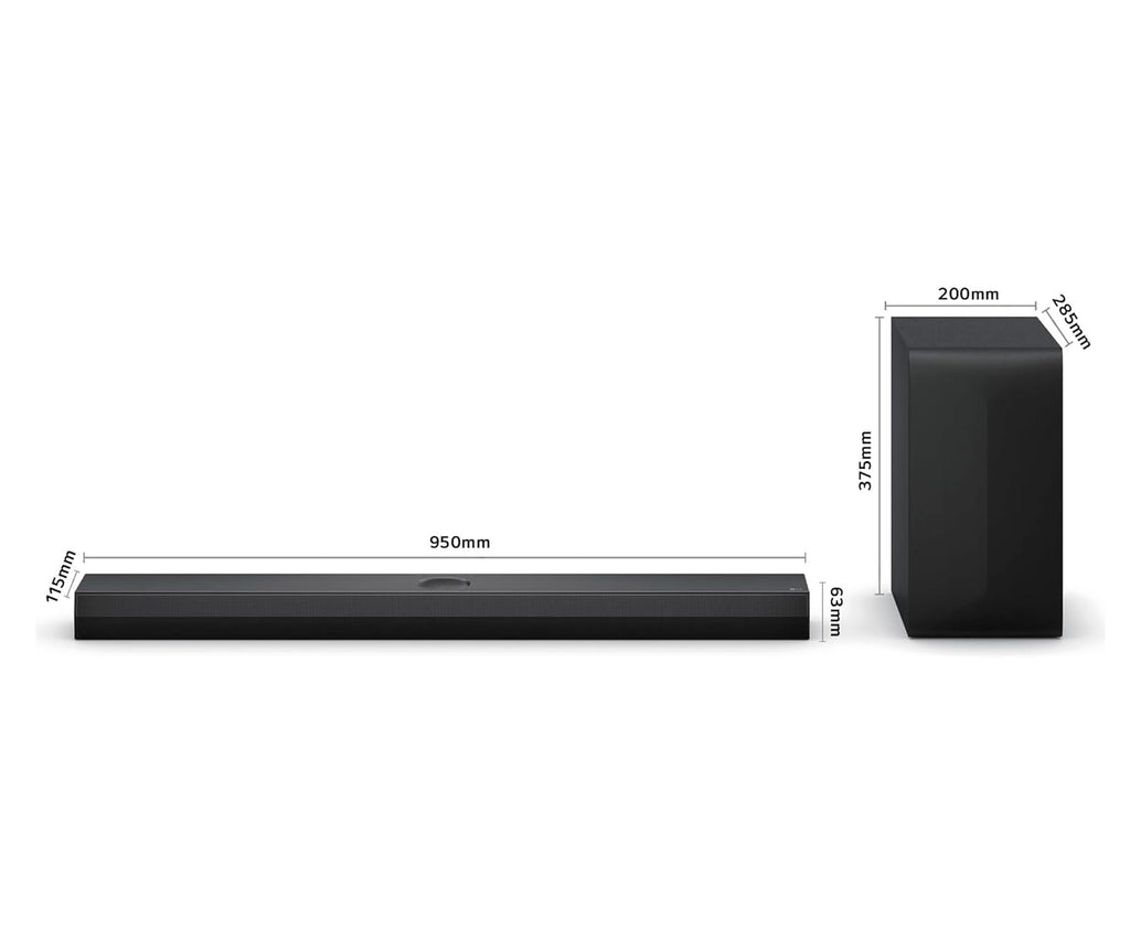 LG S70TY BLACK / BARRA DE SONIDO CON SUBWOOFER INALÁMBRICO 400W 3.1.1CH - detalle