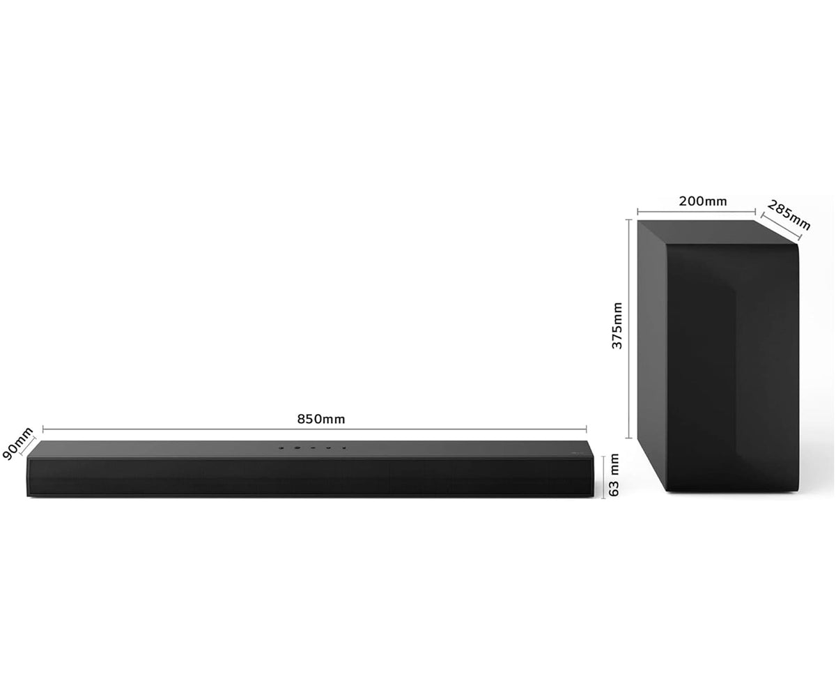 LG S60T / BARRA DE SONIDO CON SUBWOOFER INALÁMBRICO 340W 3.1CH - detalle