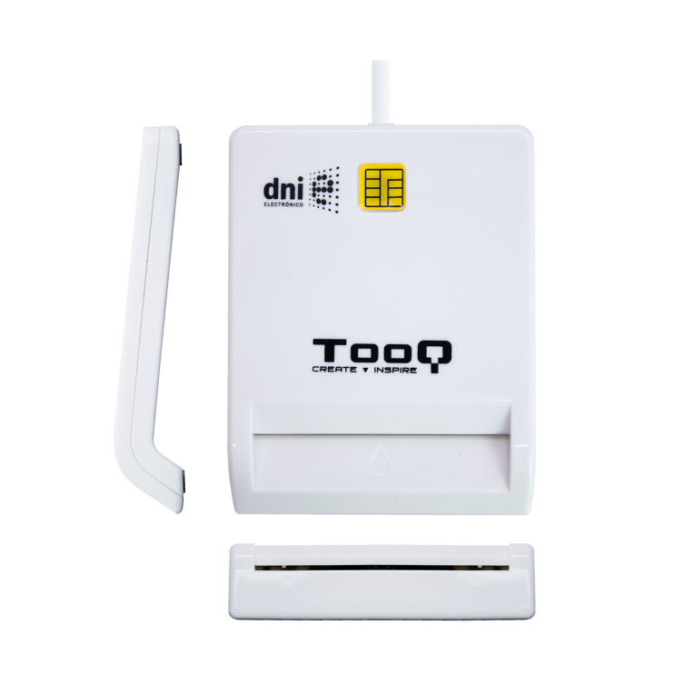 TooQ TQR-210W lector de tarjeta inteligente Interior USB 2.0 Blanco - detalle