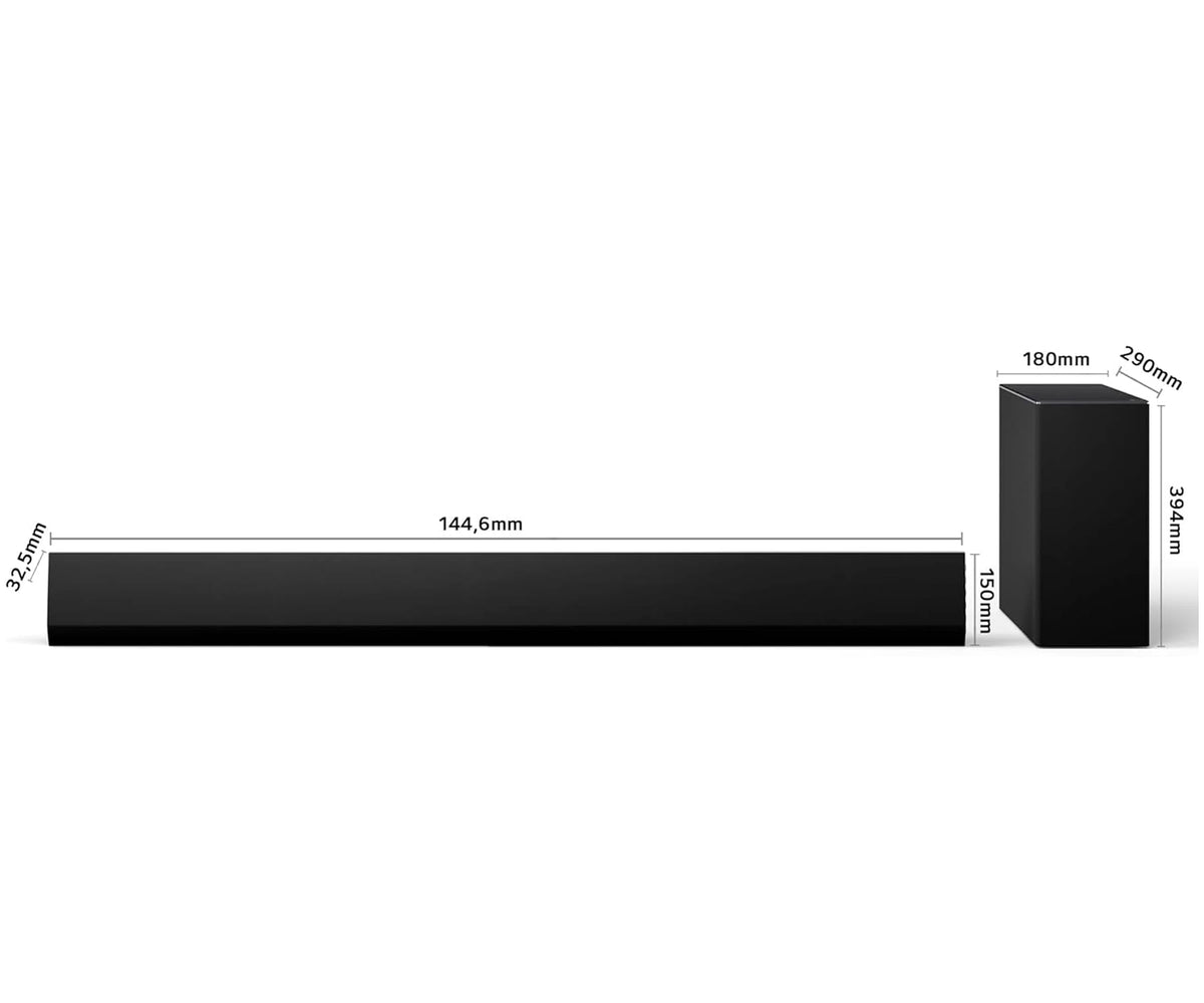 LG SG10TY BLACK / BARRA DE SONIDO CON SUBWOOFER INALÁMBRICO 420W 3.1CH - detalle
