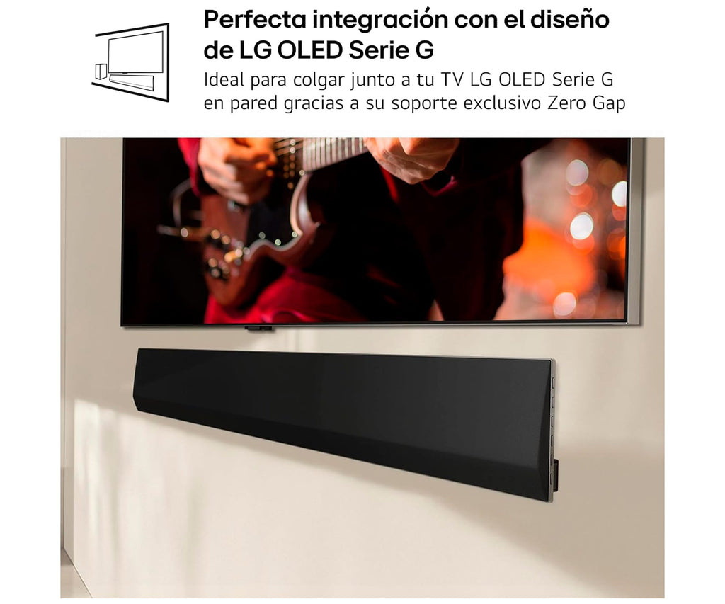 LG SG10TY BLACK / BARRA DE SONIDO CON SUBWOOFER INALÁMBRICO 420W 3.1CH - detalle