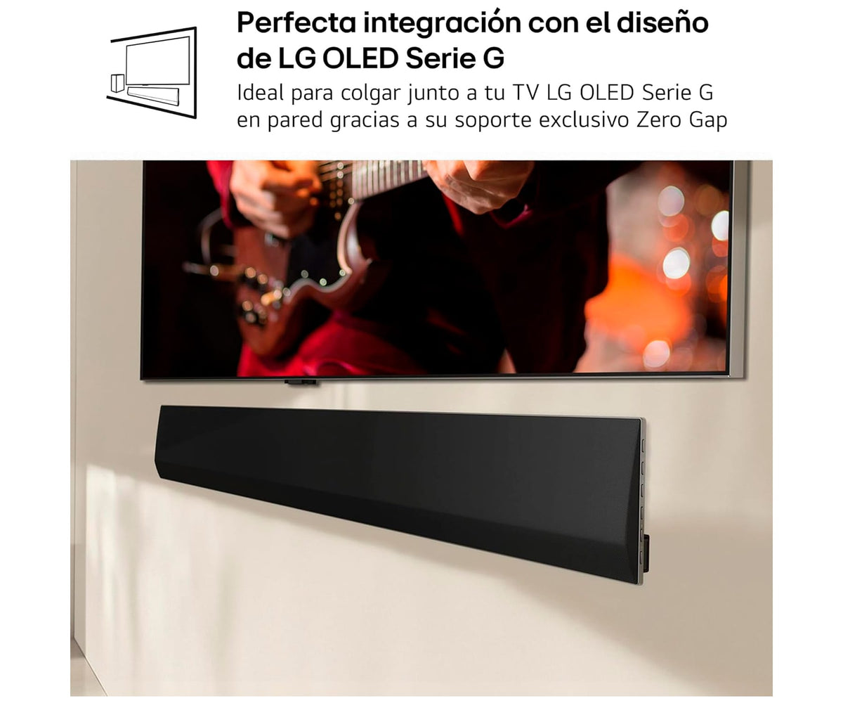 LG SG10TY BLACK / BARRA DE SONIDO CON SUBWOOFER INALÁMBRICO 420W 3.1CH - detalle