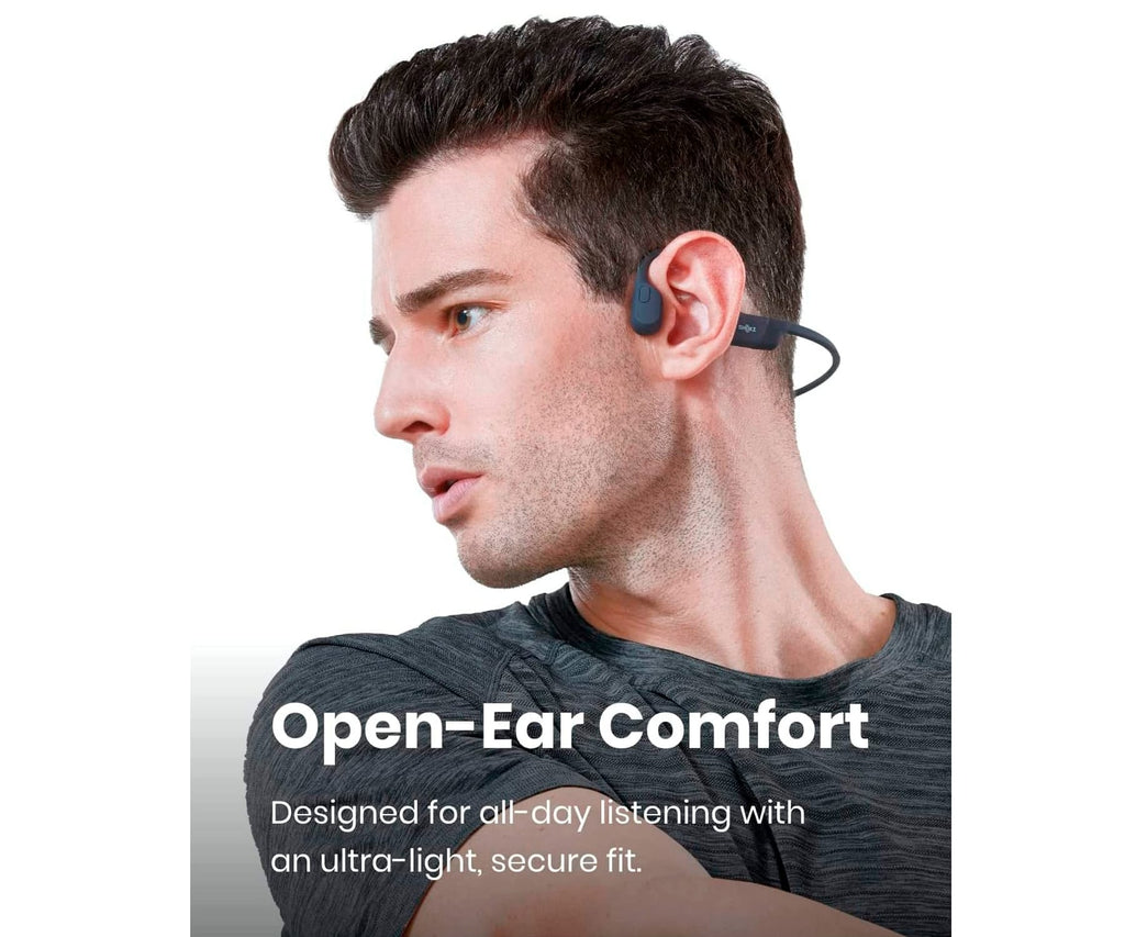 SHOKZ OPENRUN BLACK / AURICULARES DE CONDUCCIÓN ÓSEA INALÁMBRICOS / CARGA USB-C - detalle
