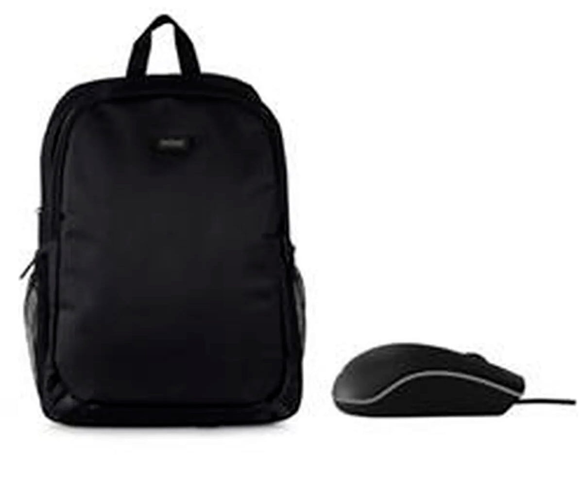 NILOX NXBKM010 BLACK / MOCHILA PARA PORTÁTIL 15.6" + RATÓN USB