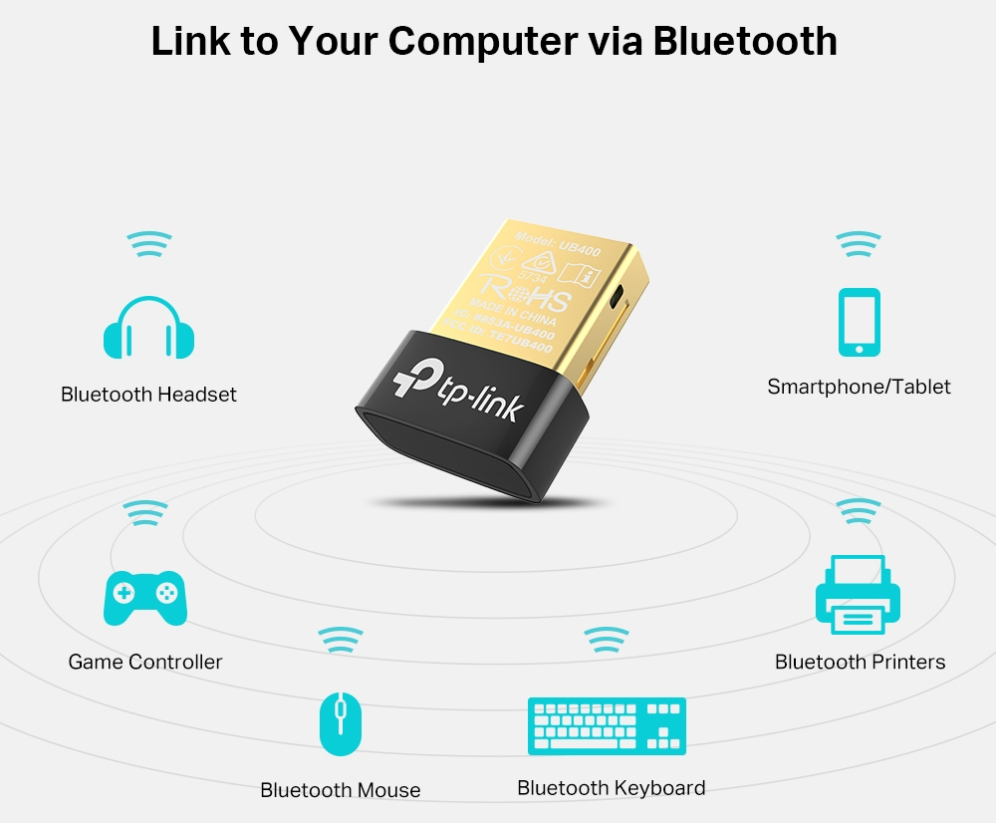 TP-Link UB400 tarjeta y adaptador de interfaz Bluetooth - detalle