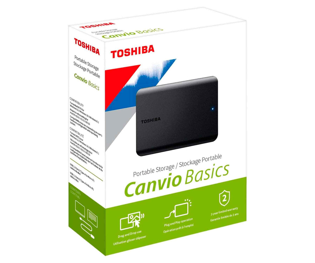 TOSHIBA HDTB520 CANVIO BASICS 2TB NEGRO / DISCO DURO EXTERNO DE 2.5" - detalle