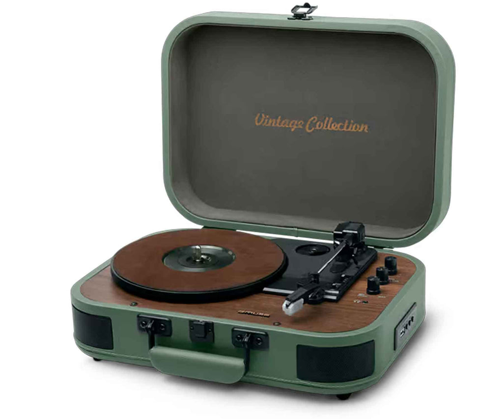 MUSE MT-207PGR GREEN / TOCADISCOS CON ALTAVOCES