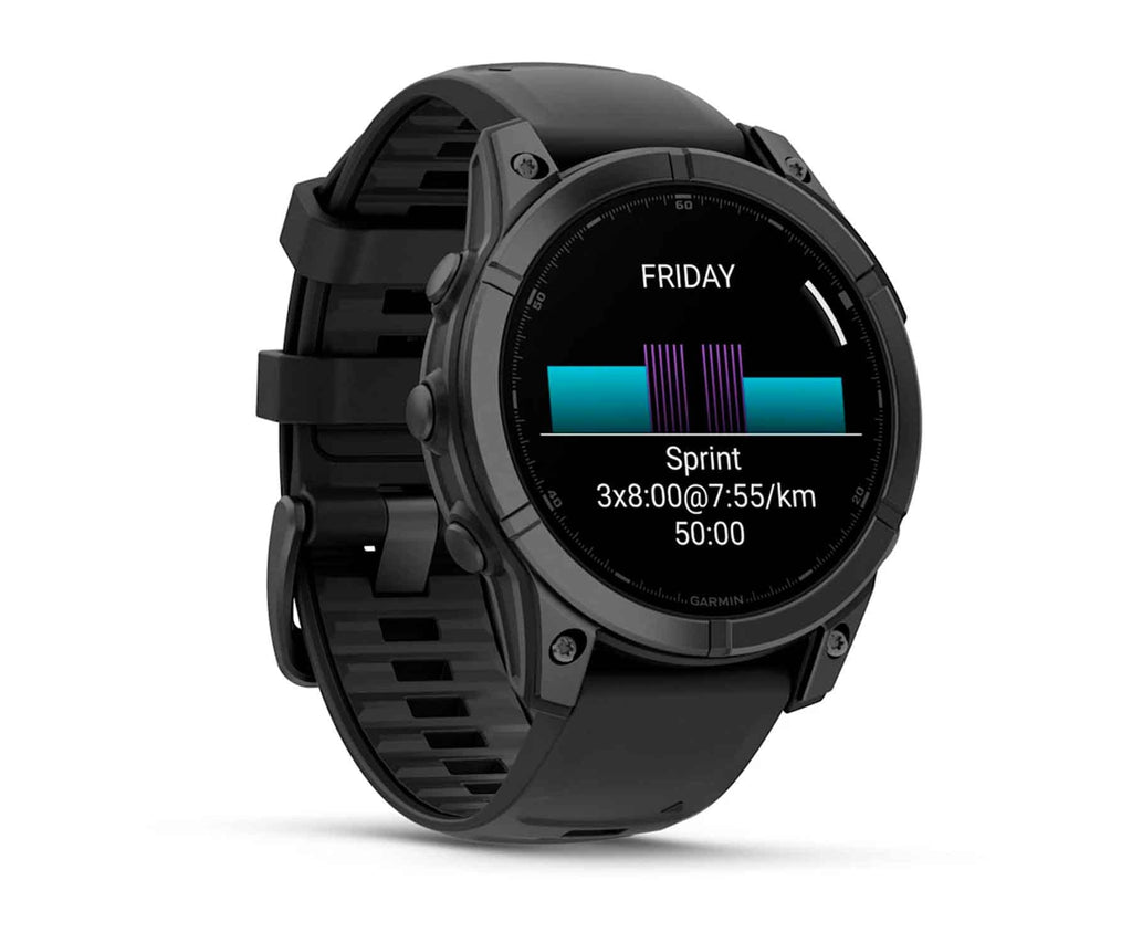 GARMIN FENIX E SLATE GRAY Y CORREA NEGRA / SMARTWATCH 47MM - detalle