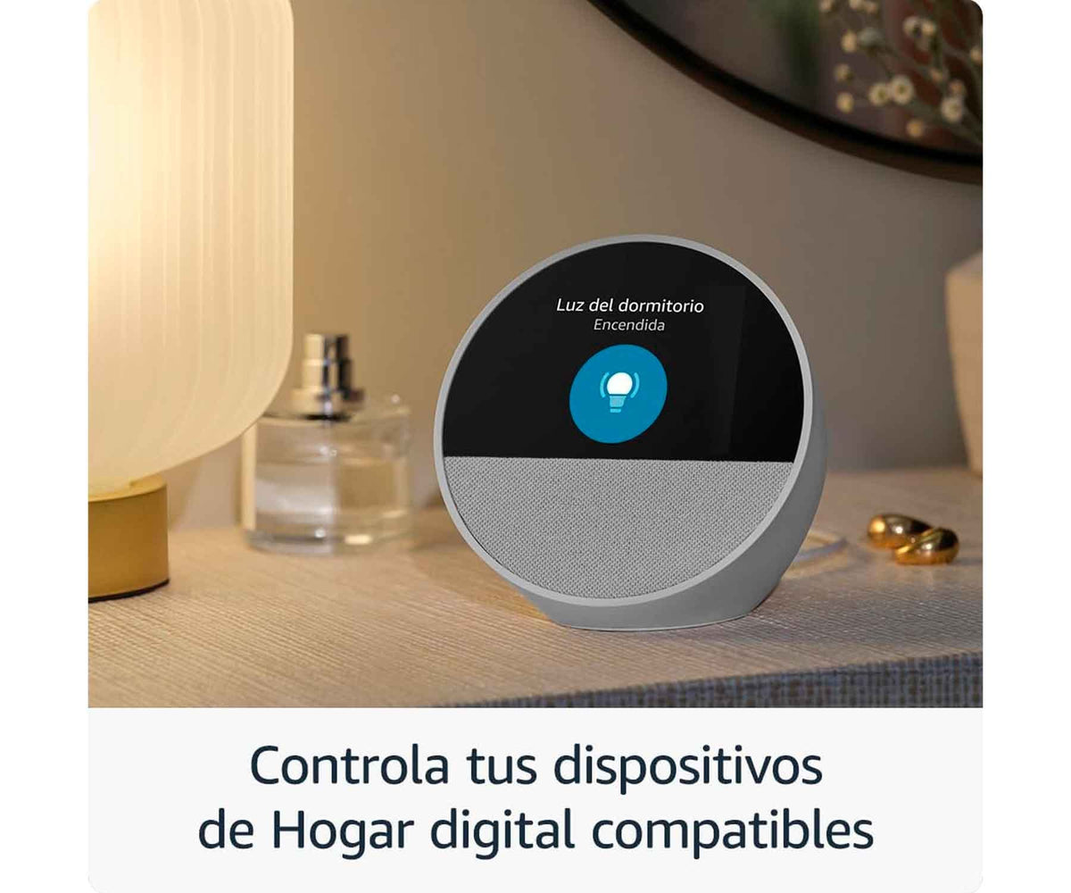 AMAZON ECHO SPOT BLACK / RADIO DESPERTADOR - detalle