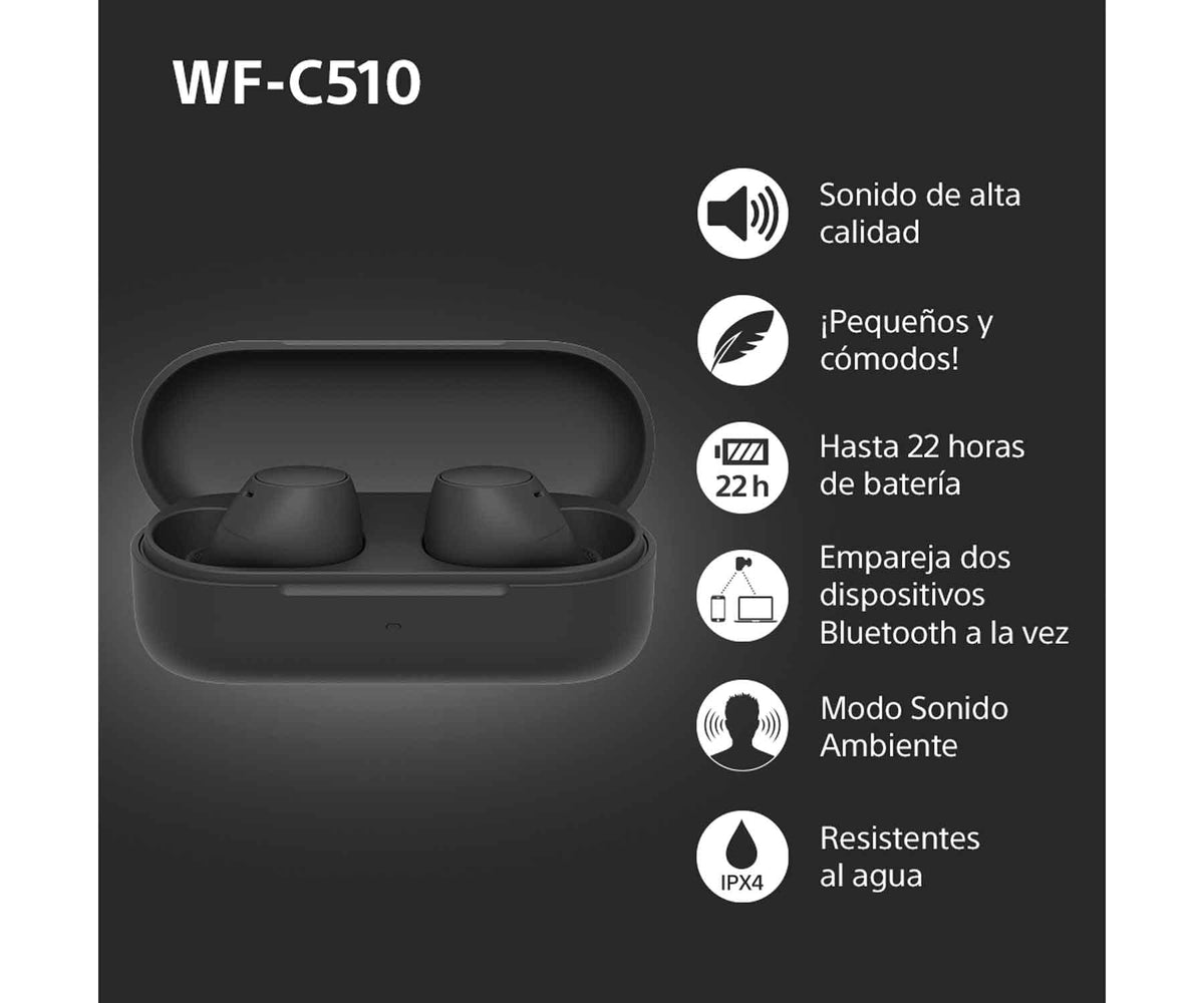 SONY WF-C510 YELLOW / AURICULARES INEAR TRUE WIRELESS - detalle