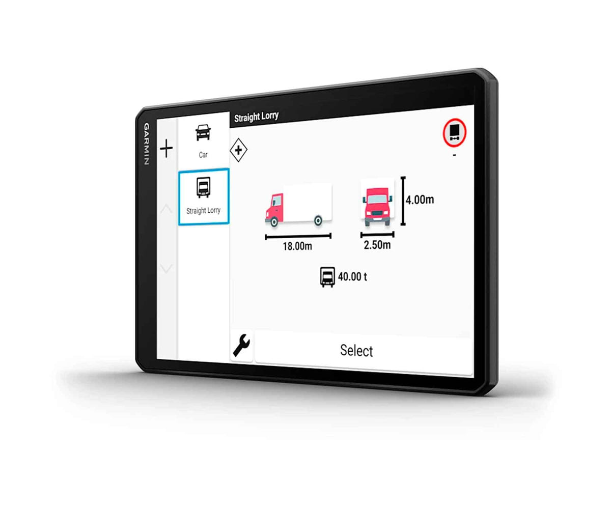 GARMIN DEZL LGV1020 / NAVEGADOR GPS PARA CAMIONES 10" CON MAPAS DE EUROPA - detalle
