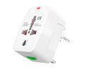 JC NR9376 / ADAPTADOR DE ENCHUFE PARA VIAJE UNIVERSAL / US/EU/UK/AUS 4 EN 1