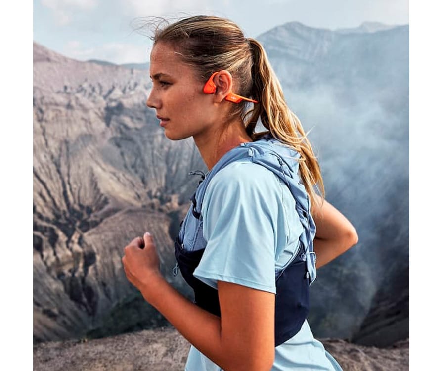 SHOKZ OPENRUN PRO 2 MINI ORANGE / AURICULARES DE CONDUCCIÓN ÓSEA INALÁMBRICOS - detalle
