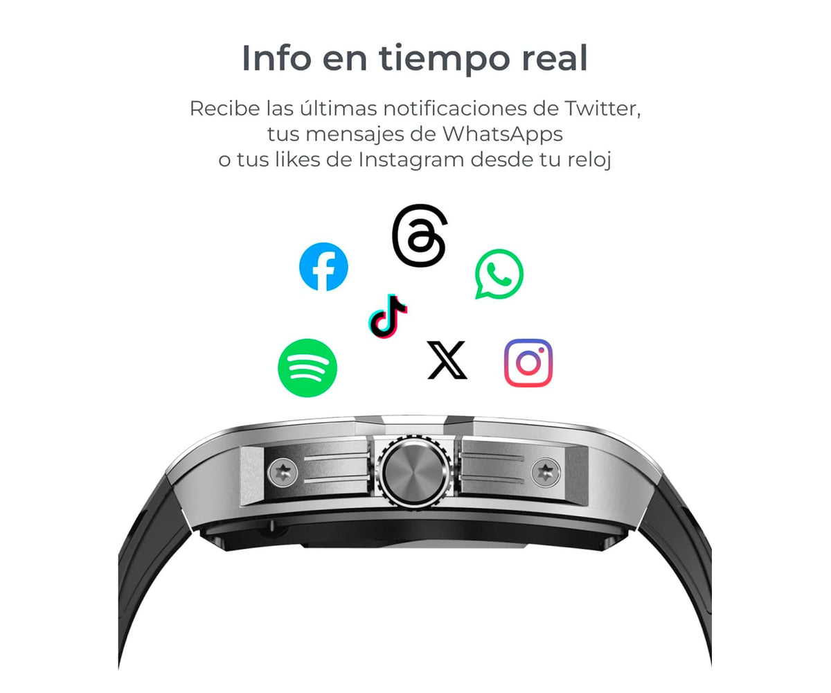 KSIX HERO BLACK / SMARTWATCH 1.95" - detalle