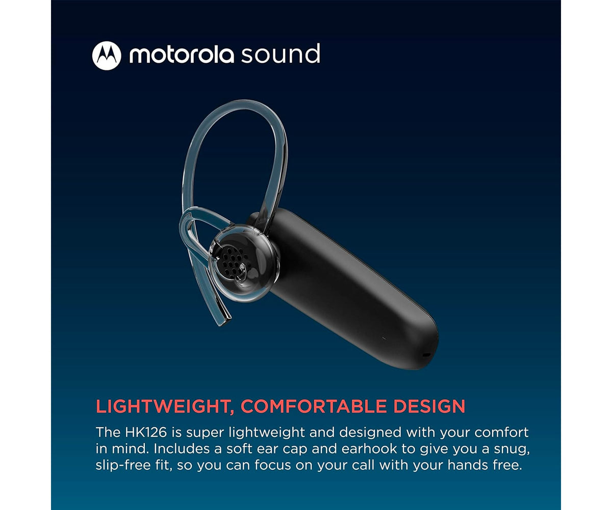 MOTOROLA EARBUDS HK126 BLACK / MONO / BLUETOOTH - detalle
