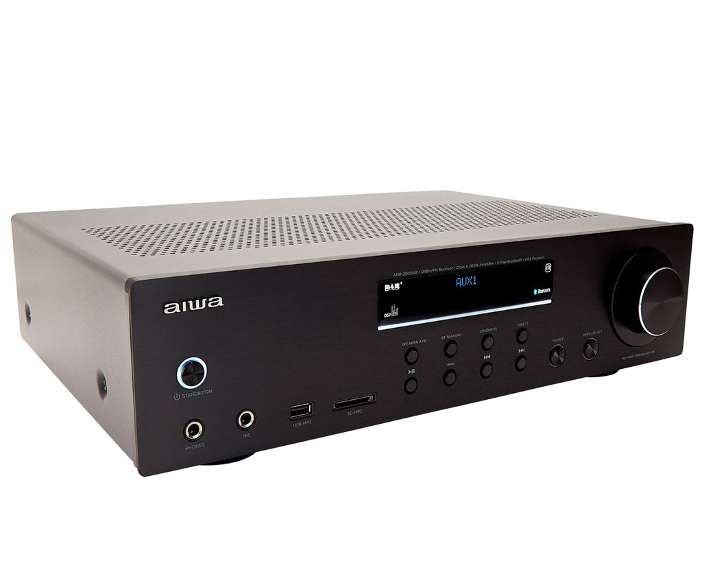 AIWA AMR-200DAB BLACK / AMPLIFICADOR ESTÉREO DE ALTA POTENCIA 200W - detalle