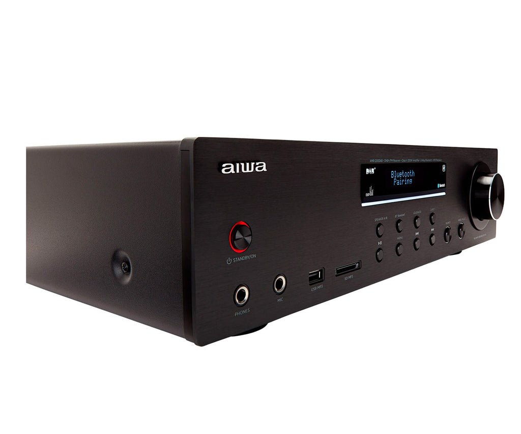 AIWA AMR-200DAB BLACK / AMPLIFICADOR ESTÉREO DE ALTA POTENCIA 200W - detalle
