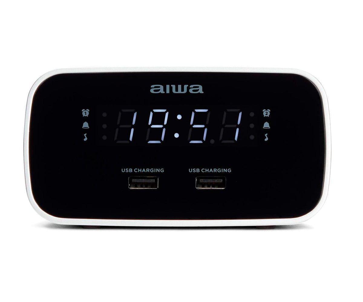 AIWA CRU-19BK NEGRO / RADIO RELOJ DESPERTADOR - detalle