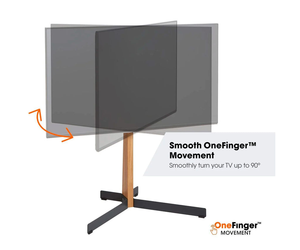 VOGEL'S TVS 3695 WOOD & WHITE / SOPORTE DE PIE PARA TV DE 40" A 77" - detalle