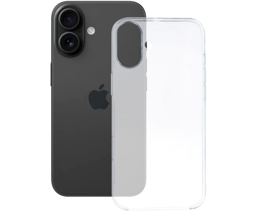 KSIX TRASERA DE SILICONA TRANSPARENTE / APPLE IPHONE 16