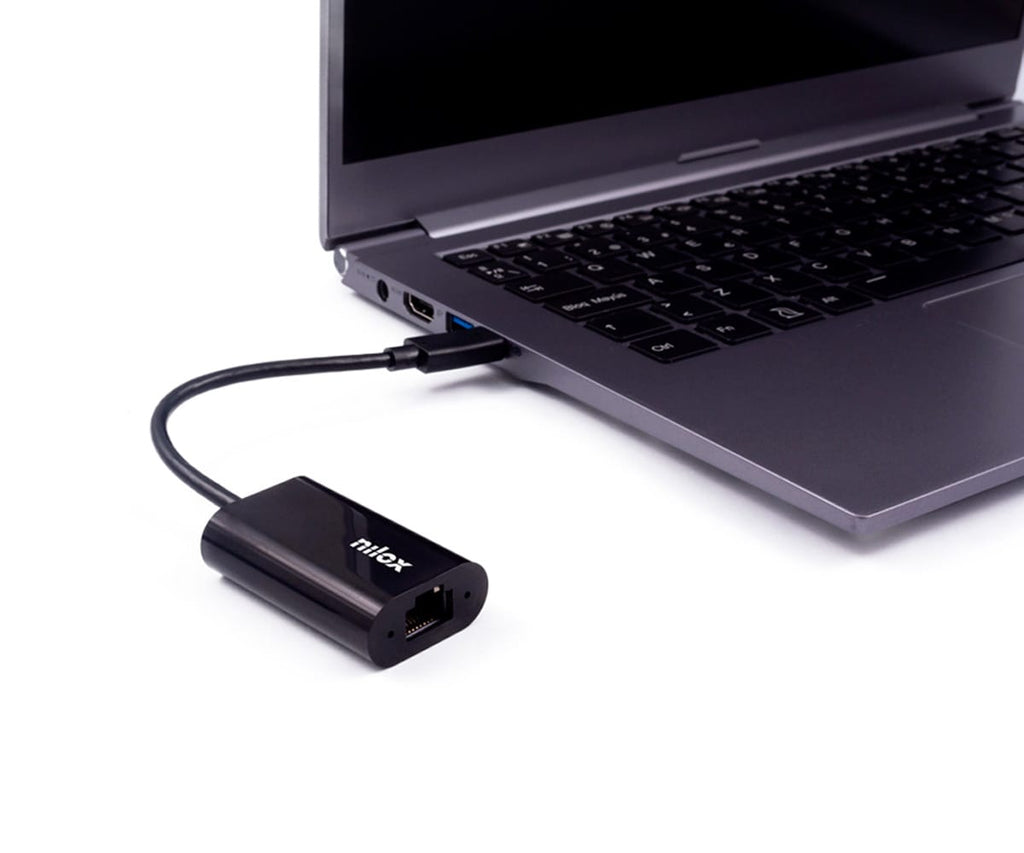 NILOX ADAPTADOR USB C - RJ45 M/H - detalle