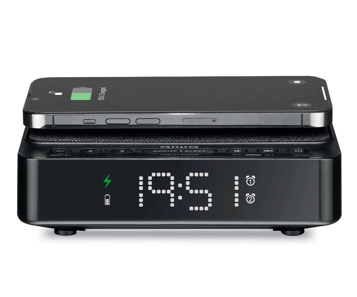 AIWA CR-30/BK NEGRO / RADIO RELOJ DESPERTADOR - detalle