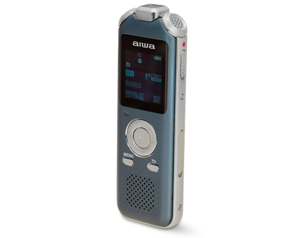 AIWA DVR-M700 AZUL / GRABADORA DE VOZ DIGITAL 16GB - detalle