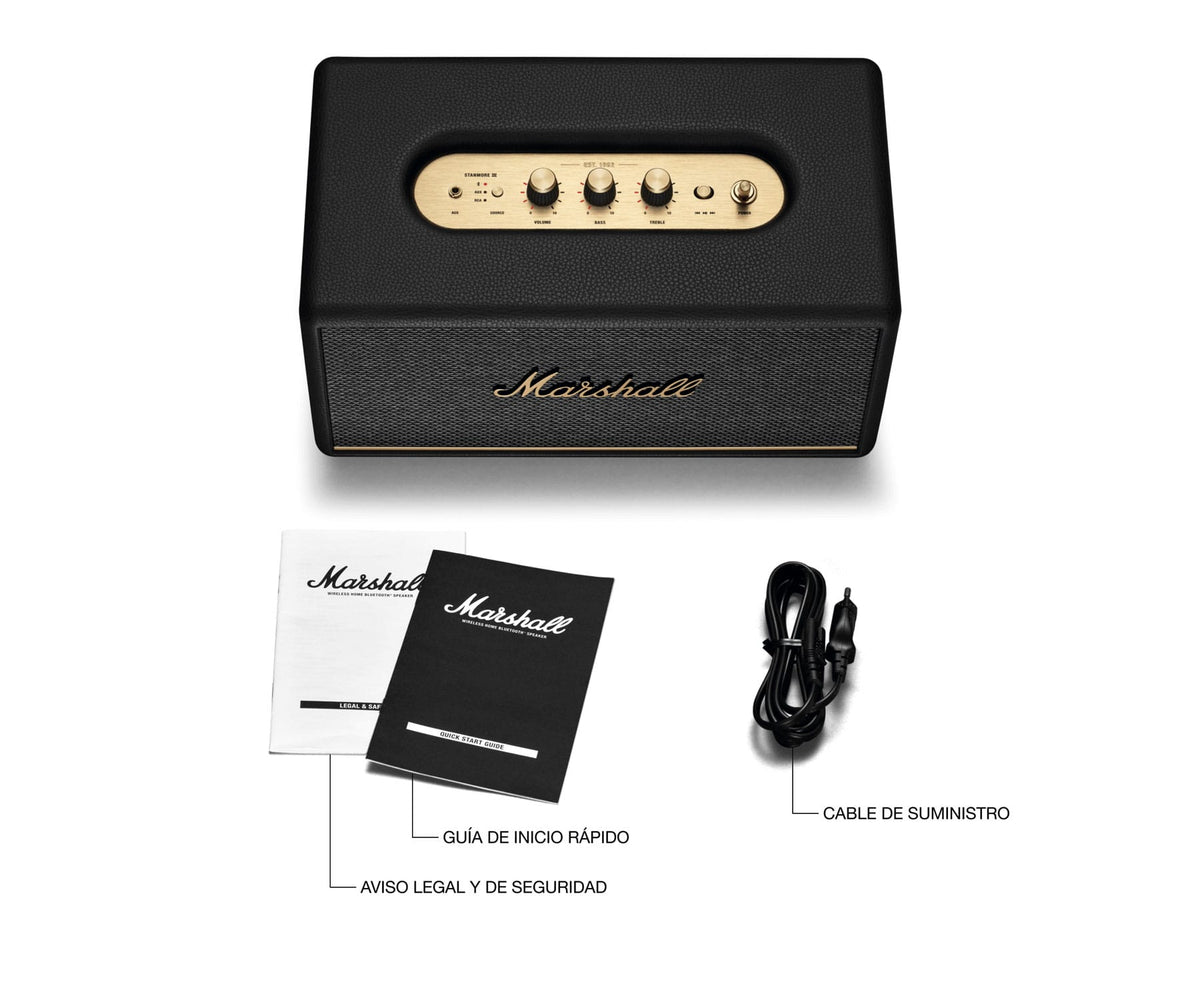 MARSHALL STANMORE III BLACK/ ALTAVOZ BLUETOOTH - detalle