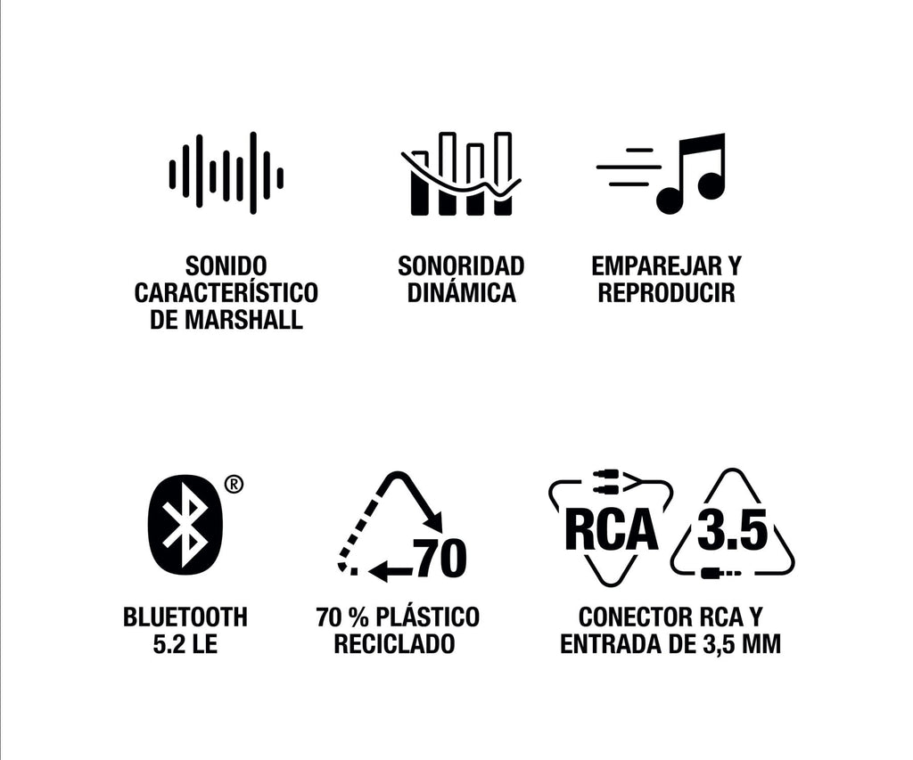 MARSHALL STANMORE III BLACK/ ALTAVOZ BLUETOOTH - detalle