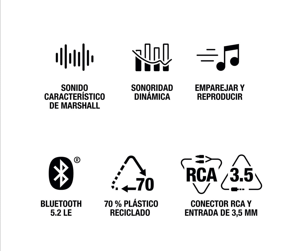 MARSHALL STANMORE III BLACK/ ALTAVOZ BLUETOOTH - detalle