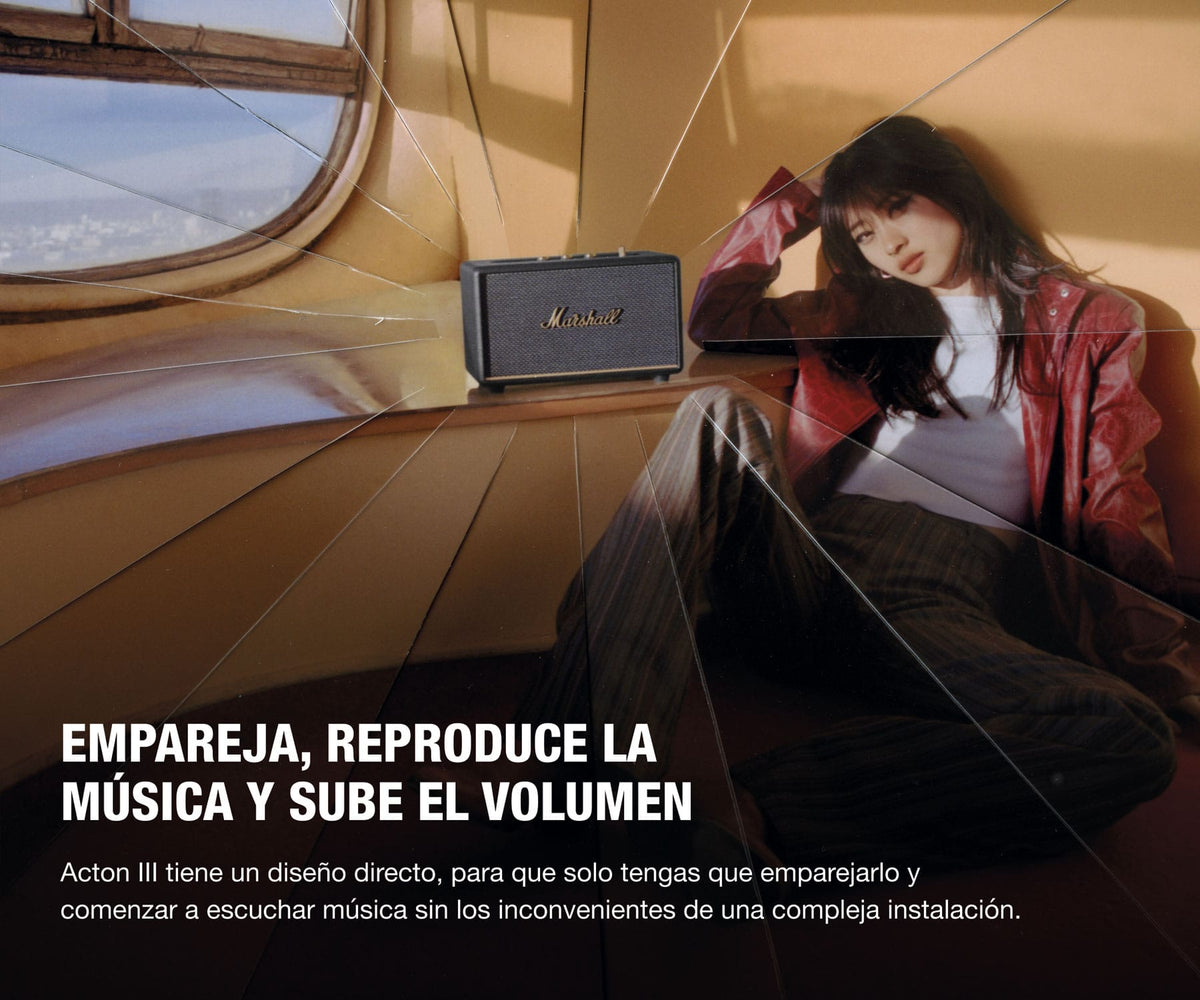MARSHALL ACTON III BLACK / ALTAVOZ BLUETOOTH DE ESTANTERÍA - detalle