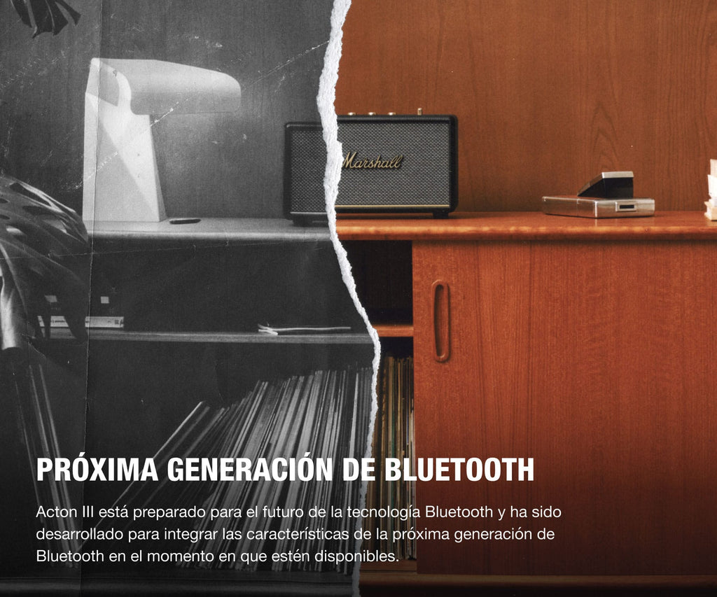 MARSHALL ACTON III BLACK / ALTAVOZ BLUETOOTH DE ESTANTERÍA - detalle