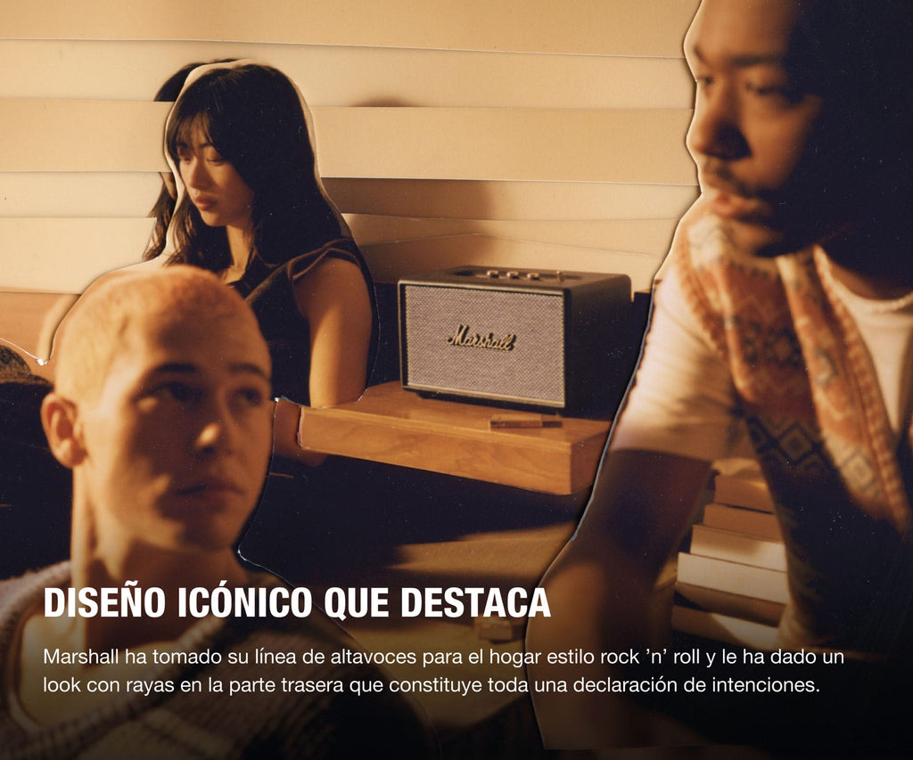 MARSHALL ACTON III BLACK / ALTAVOZ BLUETOOTH DE ESTANTERÍA - detalle