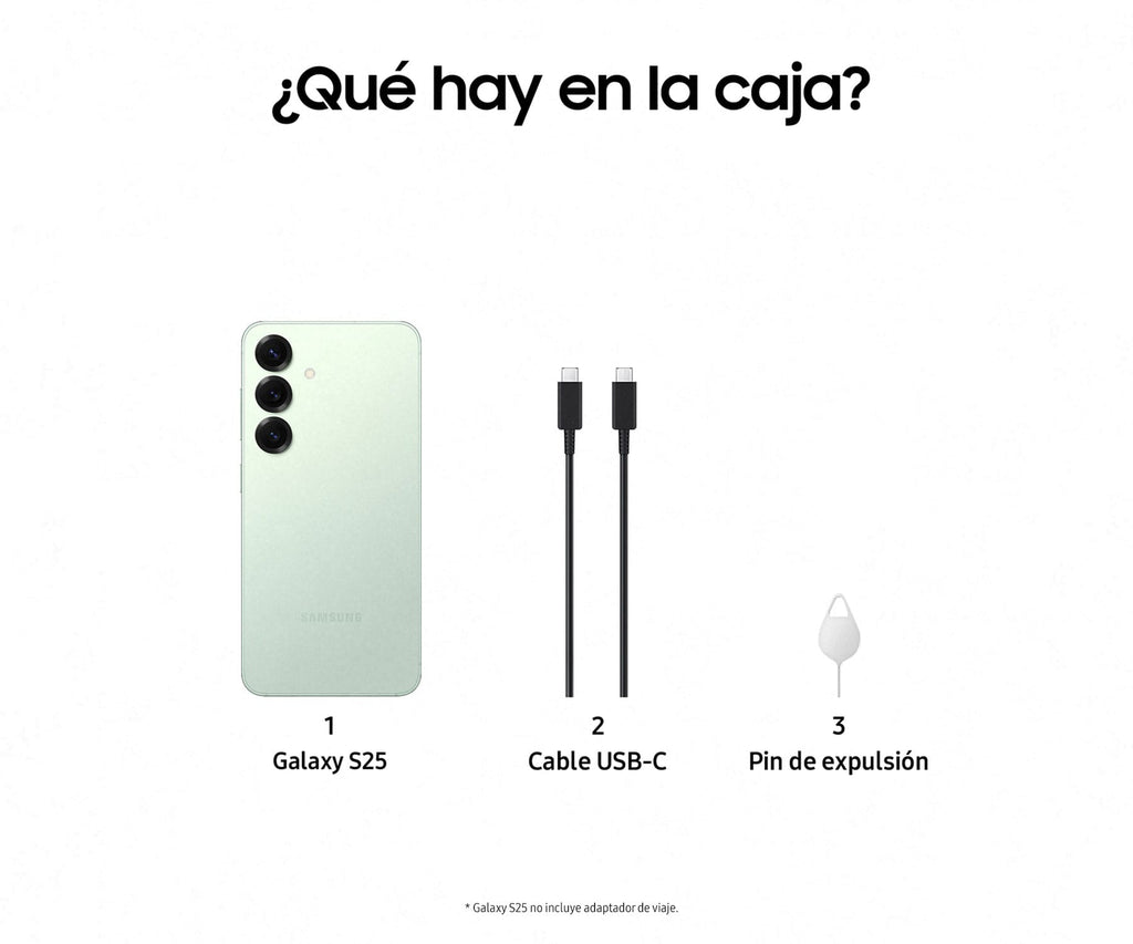 SAMSUNG GALAXY S25 MINT / 12+256GB / 6.2" AMOLED 120HZ FHD+ - detalle