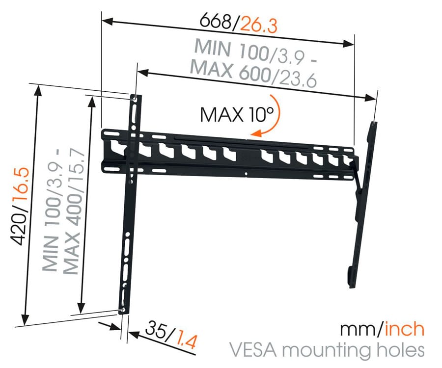 VOGEL'S MA4010-C1 SOPORTE TV DE 40" A 80" - detalle