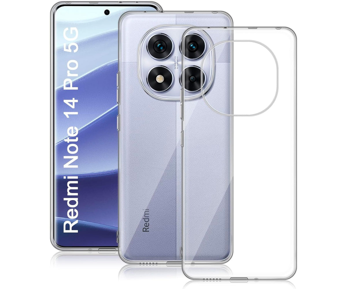 JC FUNDA TRASERA SILICONA TRANSPARENTE / XIAOMI REDMI NOTE 14 PRO 5G