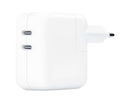 APPLE MW2K3AA/A WHITE / CARGADOR DE RED ELÉCTRICA DUAL / USB-C / 35W