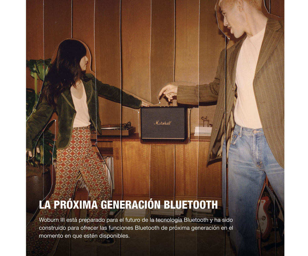 MARSHALL WOBURN III BT NEGRO / ALTAVOZ BLUETOOTH + HDMI - detalle