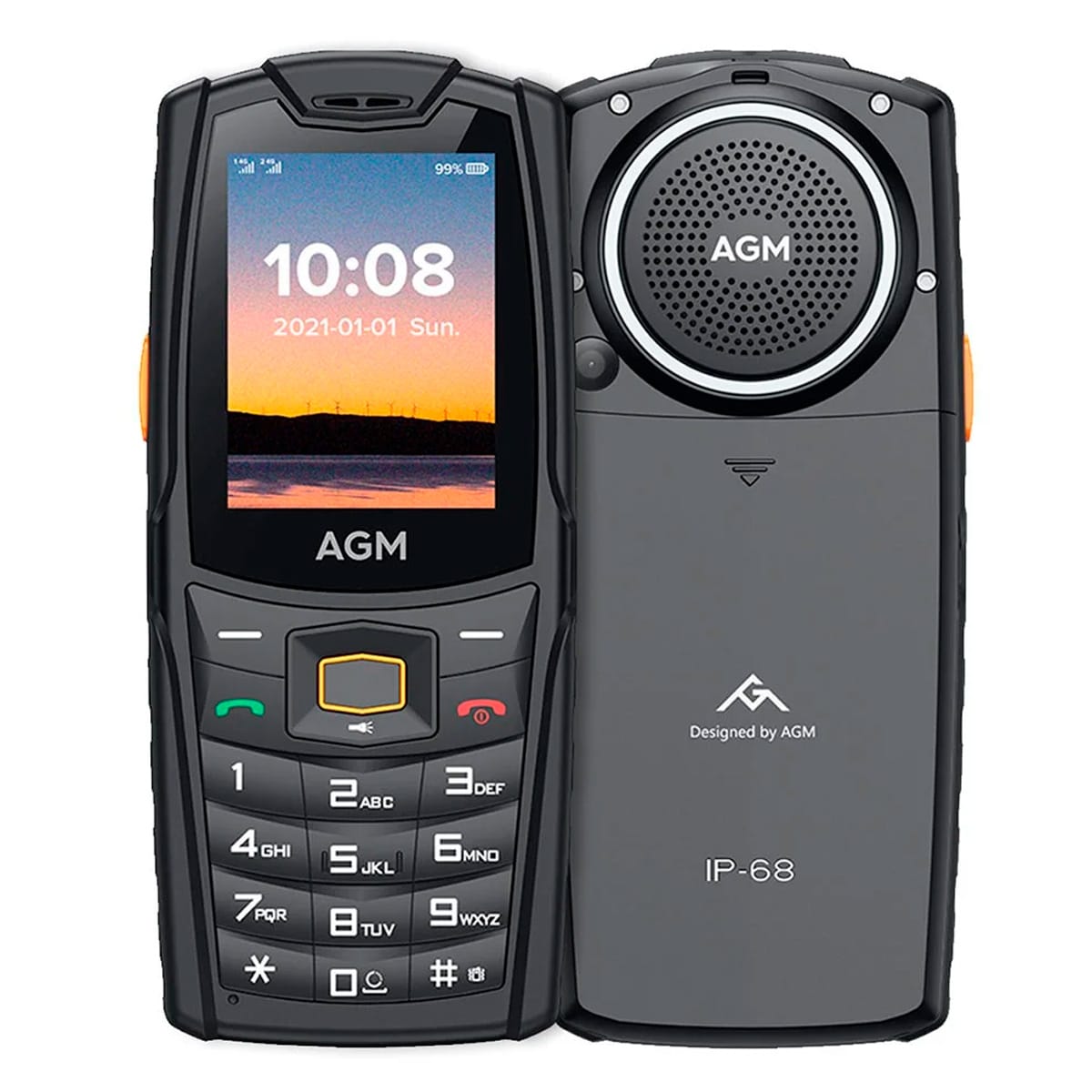 AGM M6SE 4G BLACK / RUGERIZADO / MÓVIL 2.4" - detalle