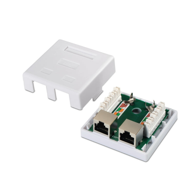 AISENS A139-0304 caja de conexiones de red Cat6 Blanco