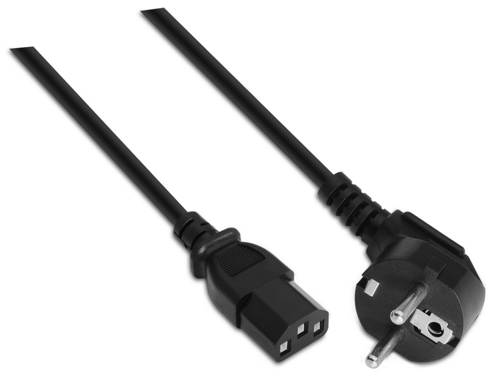 AISENS A132-0170 cable de transmisión Negro 10 m CEE7/7 C13 acoplador - detalle