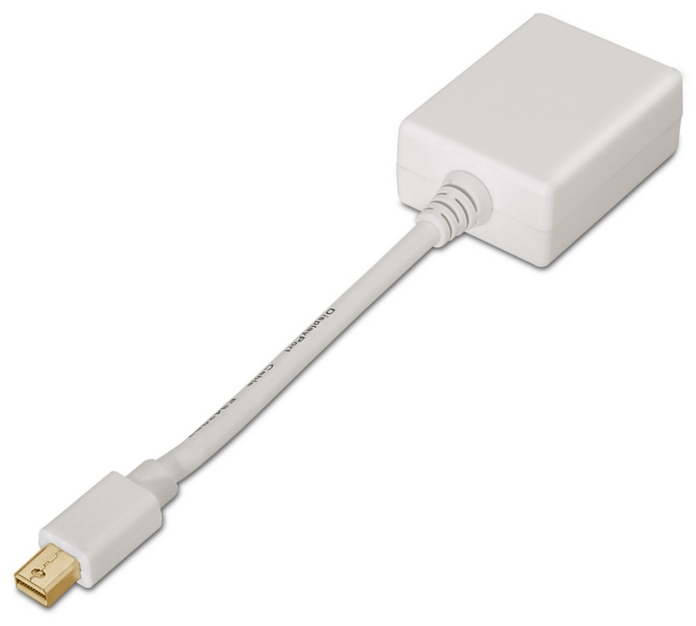AISENS A125-0136 adaptador de cable de vídeo 0.15 m Mini DisplayPort VGA Blanco - detalle