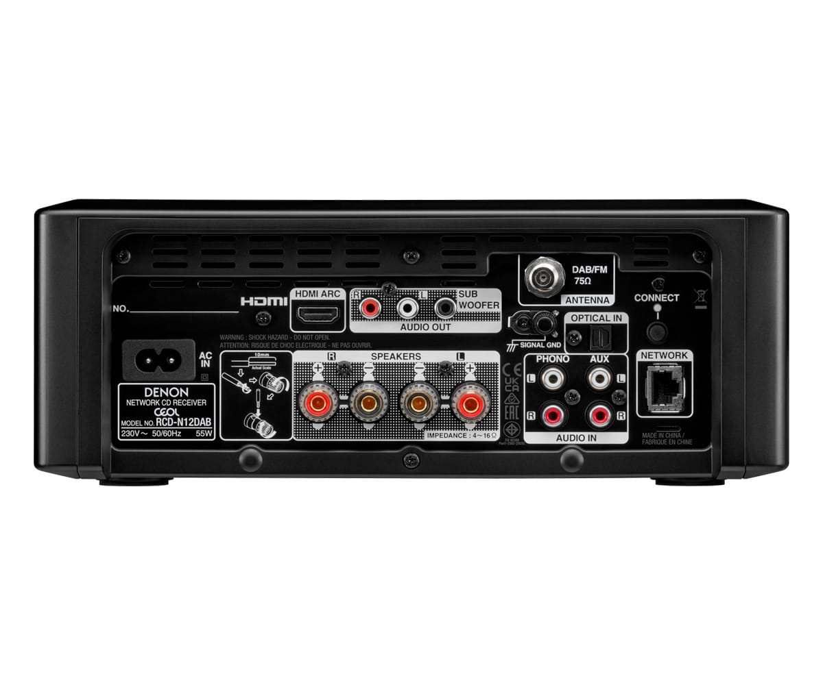 DENON CEOL N12DAB BLACK / MINICADENA 2X65W CON ALTAVOCES - detalle